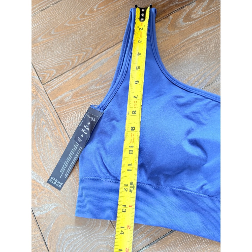 NWT Wildfox‎ One Shoulder Sports Bra Women Blue Size M - Picture 5 of 6